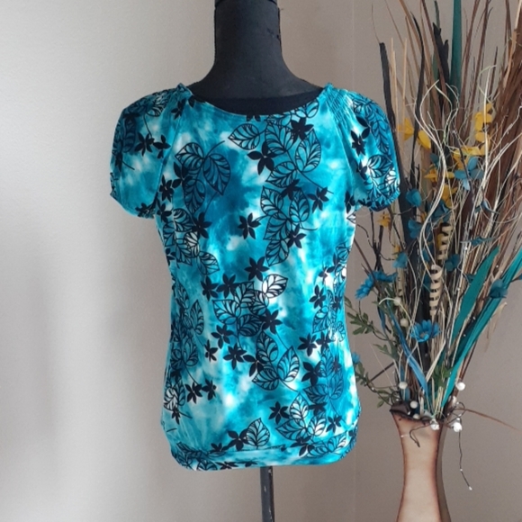 CAROL ROSE Gathered Ruched Tunic Top - Picture 3 of 7